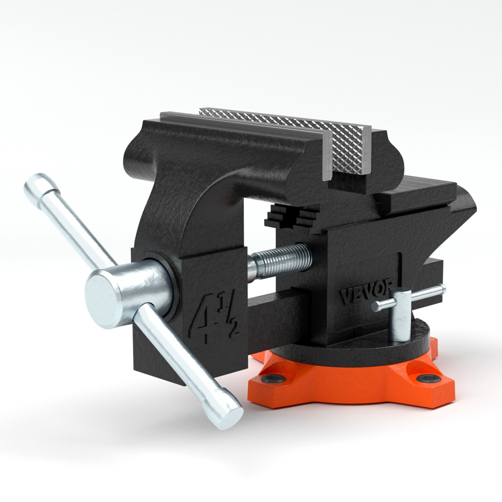 Main product image of 4.5 inch Bench Vise with Anvil, 240-degree Swivel Base