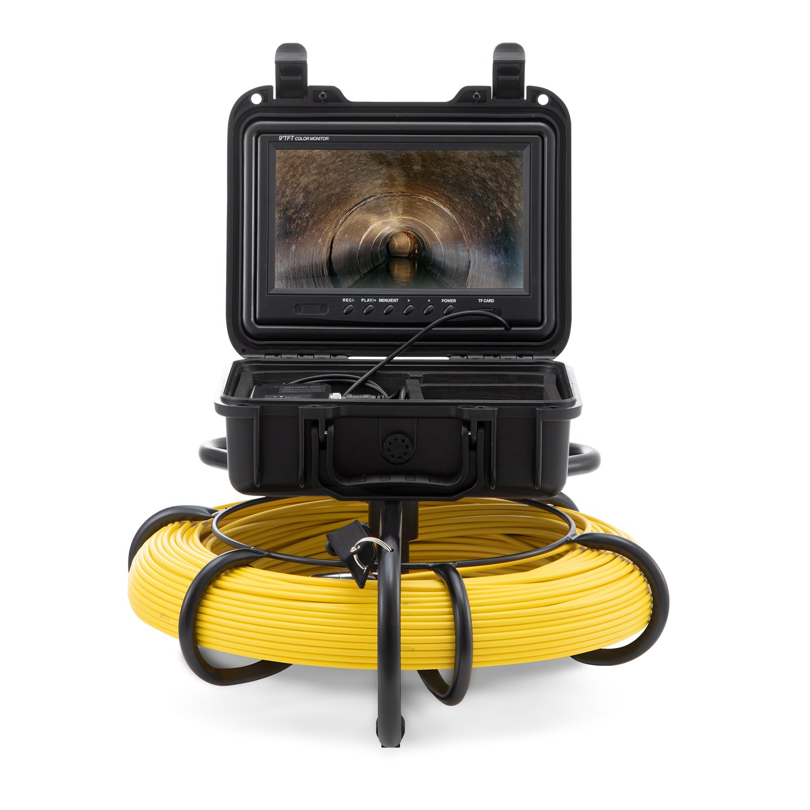 Main product image of Sewer Inspection Camera, 300 Ft, 9" Screen, DVR, IP68, 12 LEDs, 16 GB SD Card