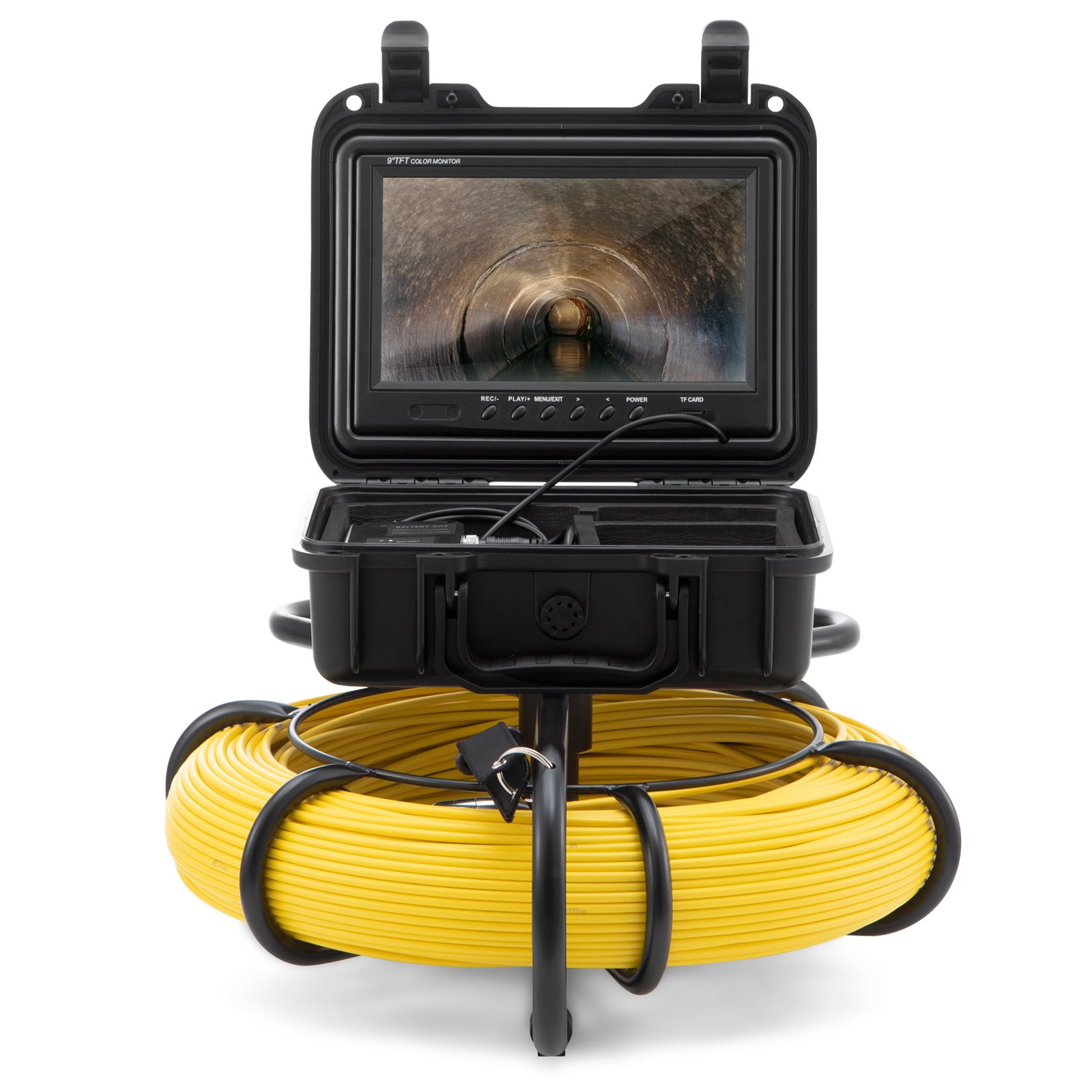 Main product image of Sewer Pipeline Inspection Camera, 393 ft, 9" Screen, DVR, IP68