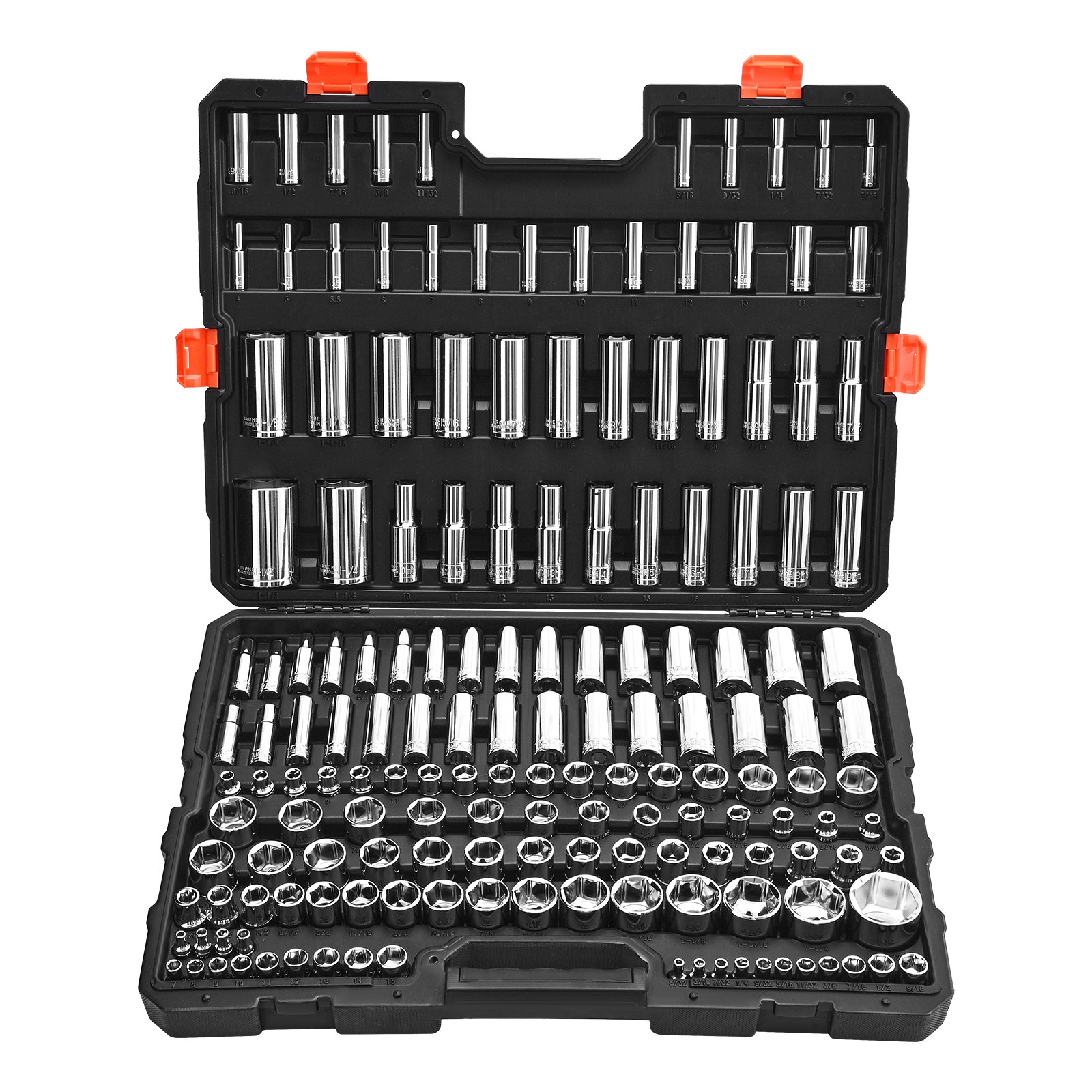 Main product image of 163-Piece Socket Set, 1/4, 3/8, 1/2 Inch Drive, SAE/Metric