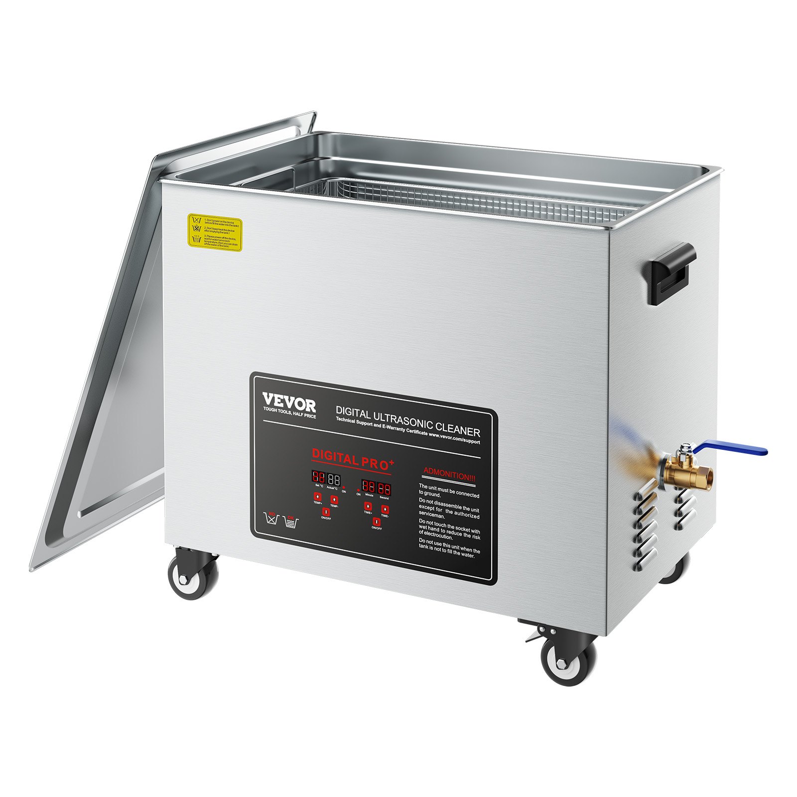 Main product image of 50L 840W Ultrasonic Cleaner with Digital Display, Basket, Wheels