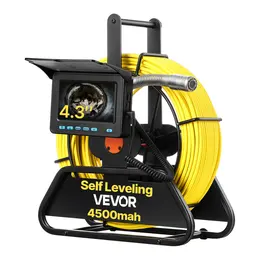Product image of Sewer Camera, 164 ft/50m, Self-Leveling, 4.3" 1080P Screen, IP68, 12 LEDs, 16GB