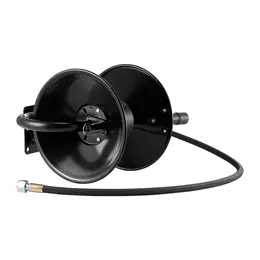 Product image of Pressure Washer Hose Reel, 50 Ft x 3/8 Inch, Steel, 4000 PSI, Manual Crank, Multi-Mount