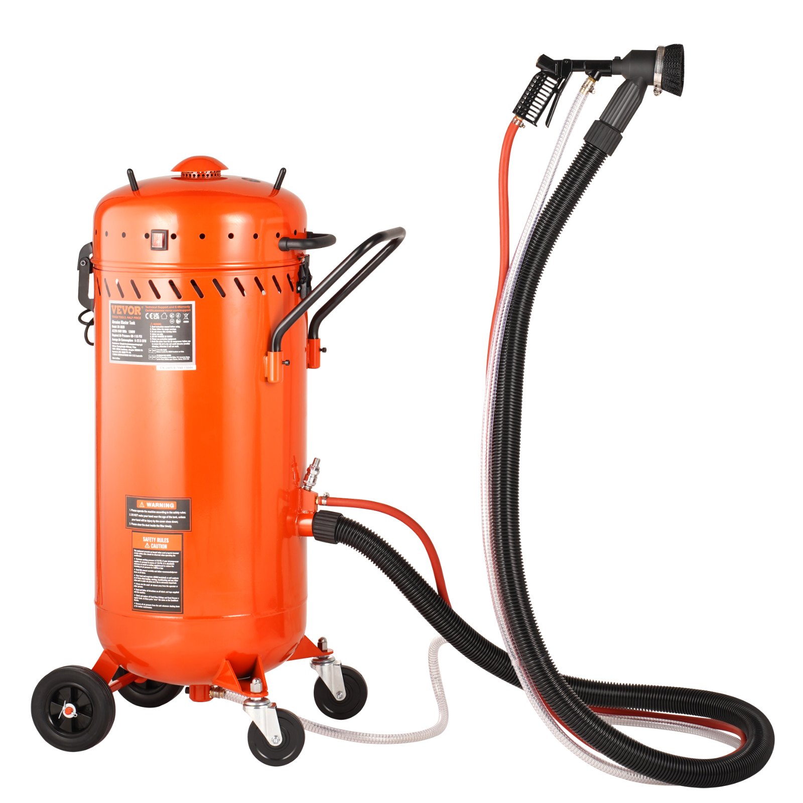 Main product image of 28 Gallon Vacuum Sand Blaster, 1200W Vacuum, 60-110 PSI