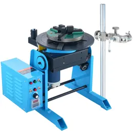 Product image of Rotary Welding Positioner, 66LBS/30KG, 0-90°, 1-12RPM, 12.4in 3-Jaw Chuck, Torch Stand