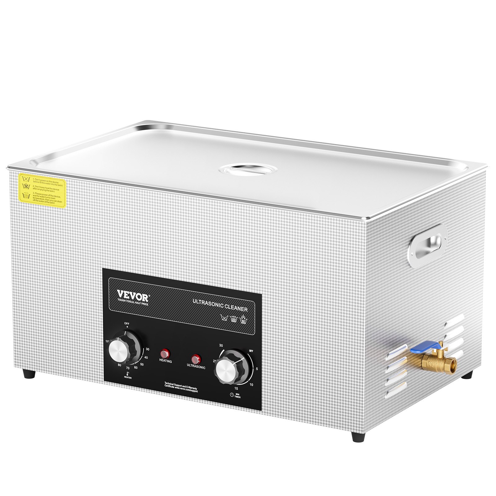 Main product image of 22L Ultrasonic Cleaner with Heater, Timer, Basket, 480W