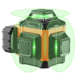 Product image of 100ft Self-Leveling Green 3x360° Cross Line Laser, Manual Mode, IP54, 8h Run Time
