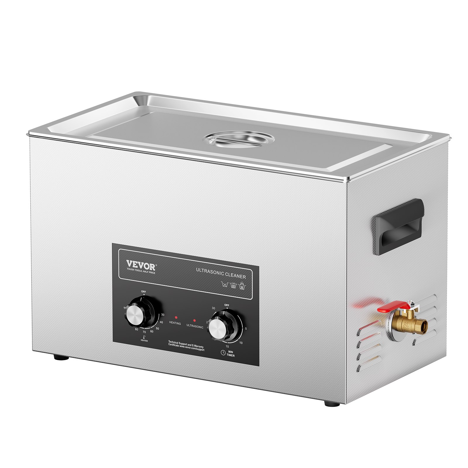 Main product image of 30L Ultrasonic Cleaner, 360W, with Heater, Timer, and Basket