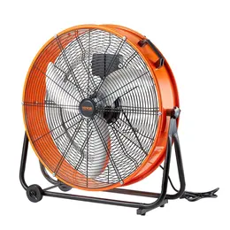 Product image of 24 Inch Drum Fan, 3-Speed, 8600CFM, 360° Tilting, 0-2h Timer