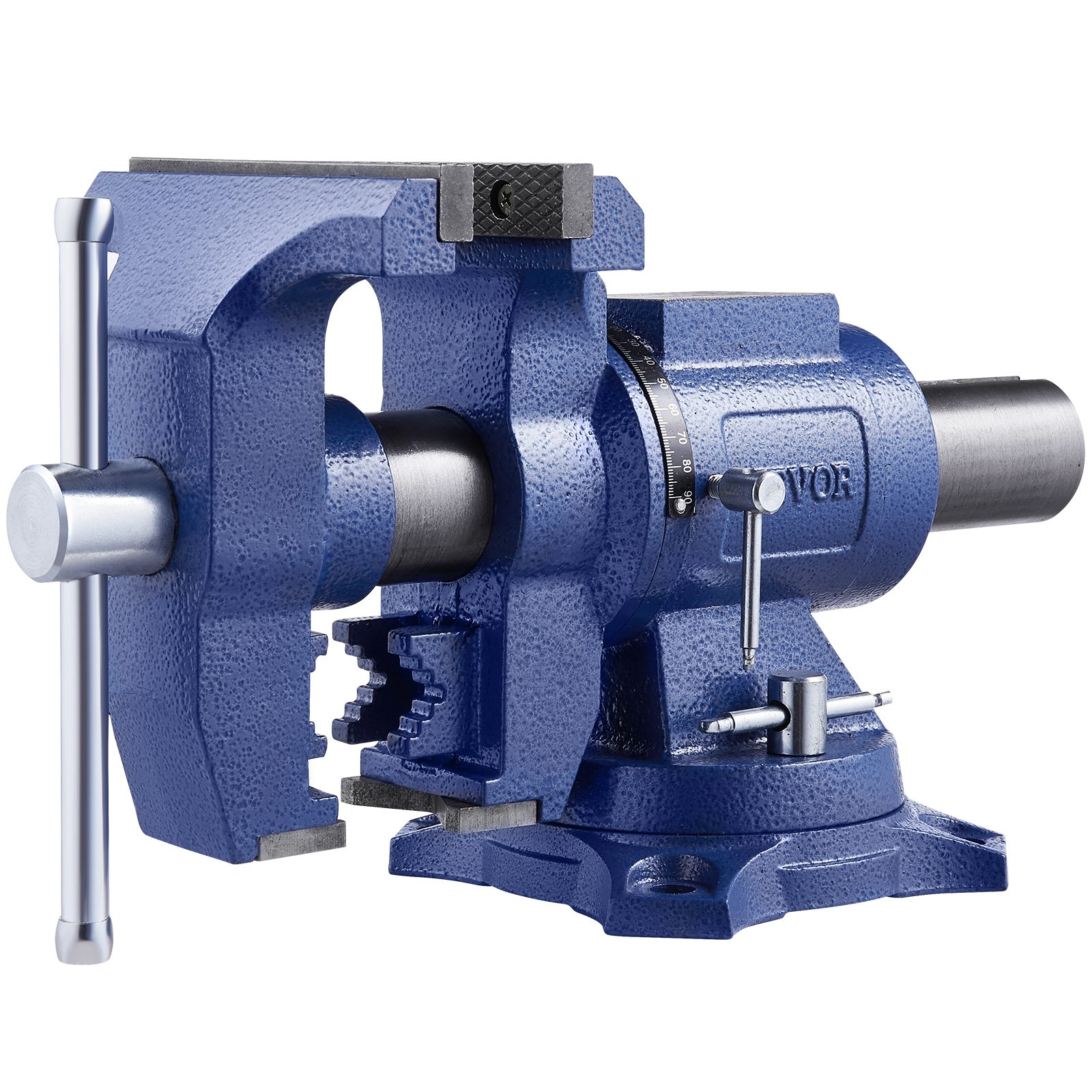 Main product image of 6-1/2" Jaw Bench Vise, 5" Opening, Ductile Iron, Anvil, 360° Swivel, 5620 Lbs Clamp