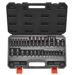 Product image of 31-Piece Torx Bit & External Torx Socket Set, T8-T70, E4-E24, 1/4, 3/8, 1/2 In Drives