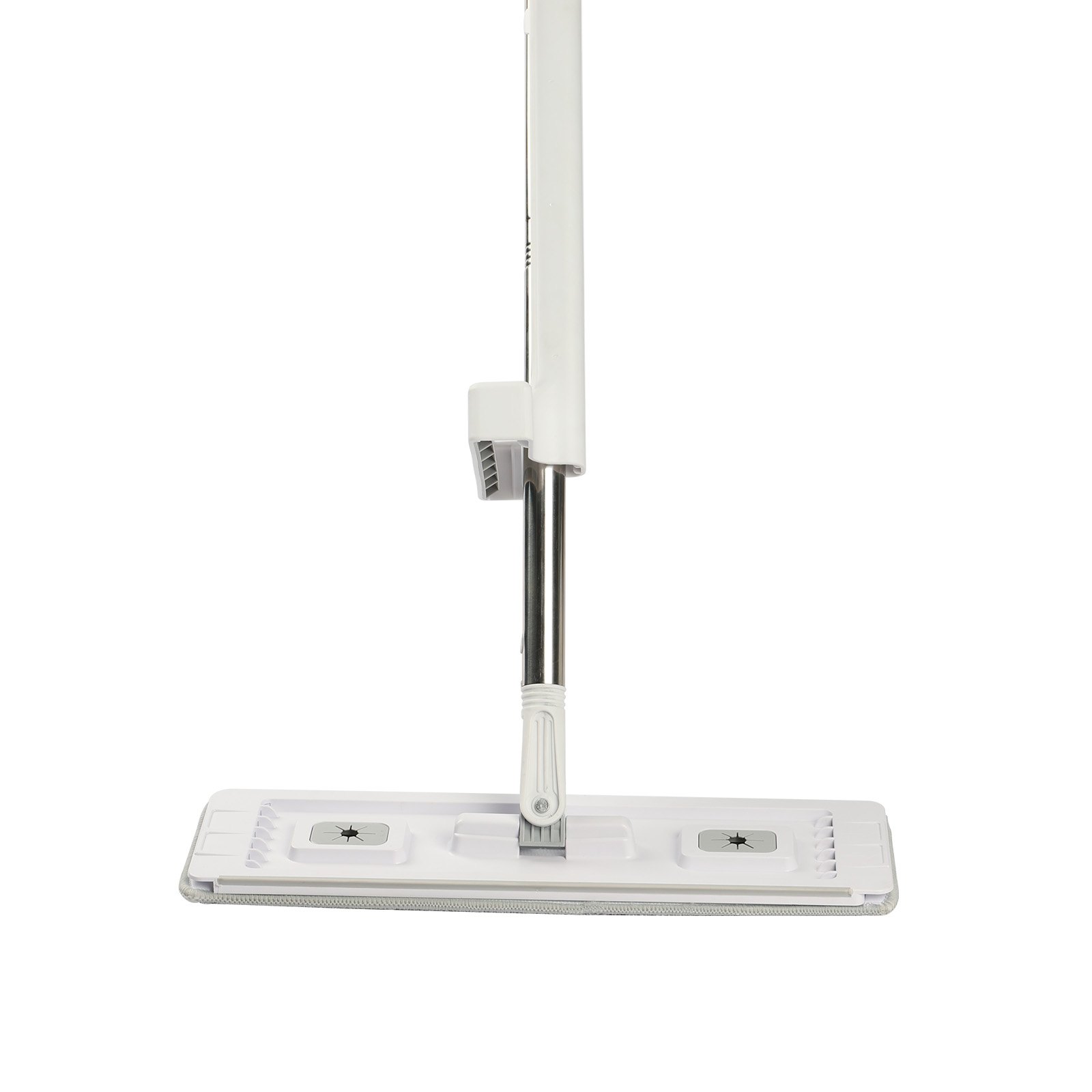 Main product image of Self-Wringing Flat Mop, Microfiber, 4 Pads, Stainless Steel Handle, for Hard Floors