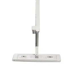 Product image of Self-Wringing Flat Mop, Microfiber, 4 Pads, Stainless Steel Handle, for Hard Floors