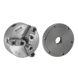 Product image of 6 Inch (160mm) 3-Jaw Lathe Chuck, Self-Centering, 1 1/2-8 Threaded Backing Plate