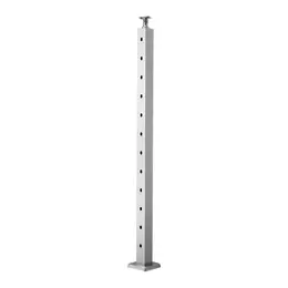 Product image of 42x2x2 Stainless Steel Cable Railing Post, 30° Angled Holes, 1JZLGZXYS1062TLWC001V0