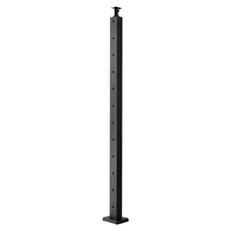 Product image of 42x1x2 Inch Black Stainless Steel Cable Railing Post, Pre-Drilled, 1JZLGZXHS1063GGTD001V0