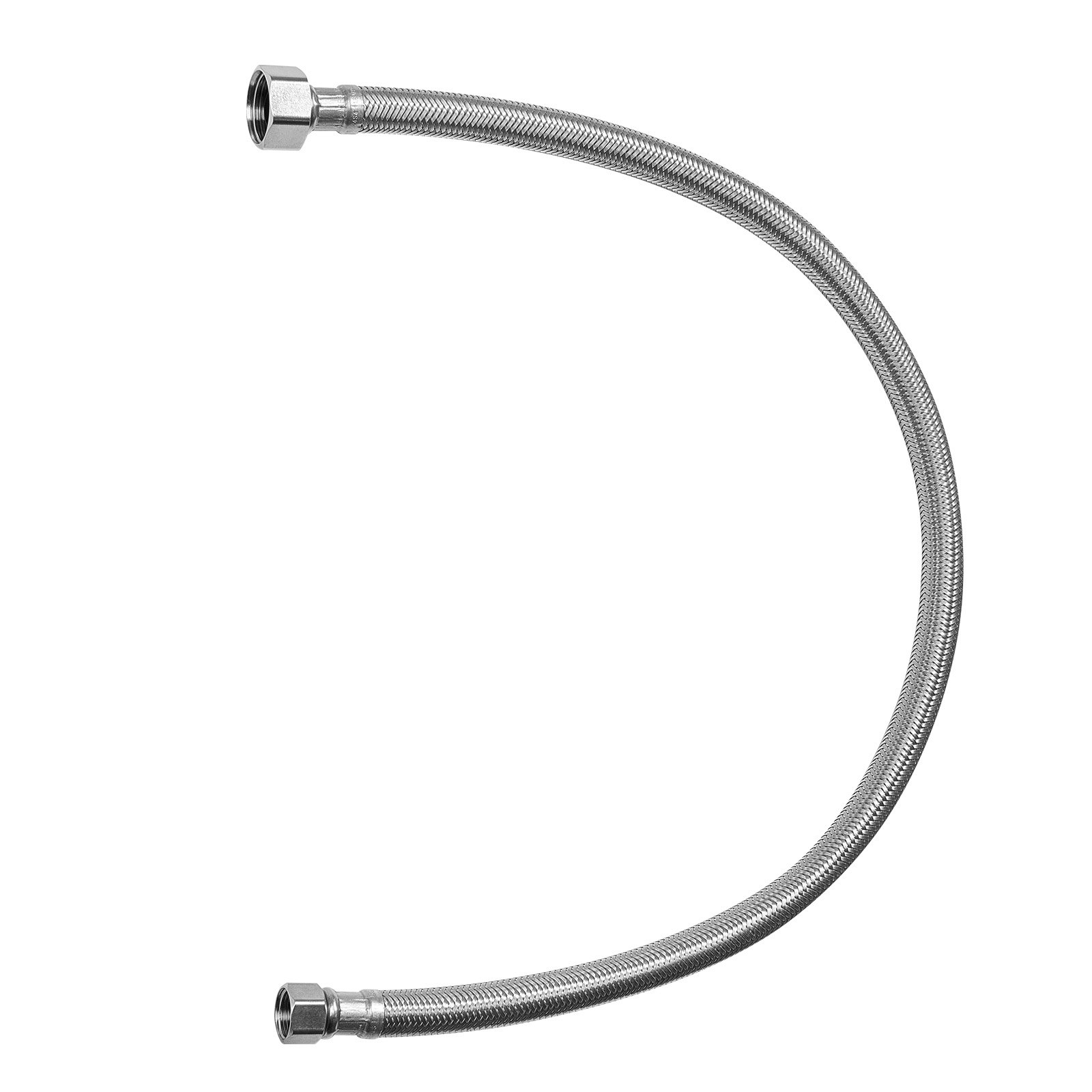 Main product image of 24-inch Braided Stainless Steel Faucet Supply Line, 3/8" Comp x 1/2" FIP, 2-Pack