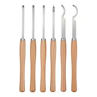 Product image of 6-Piece Wood Lathe Turning Tool Set, Carbide Inserts, Roughing, Finishing, Detailing