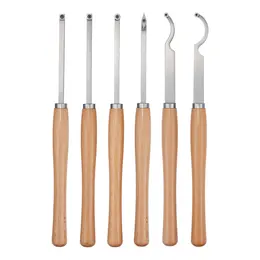 Product image of 6-Piece Wood Lathe Turning Tool Set, Carbide Inserts, Roughing, Finishing, Detailing
