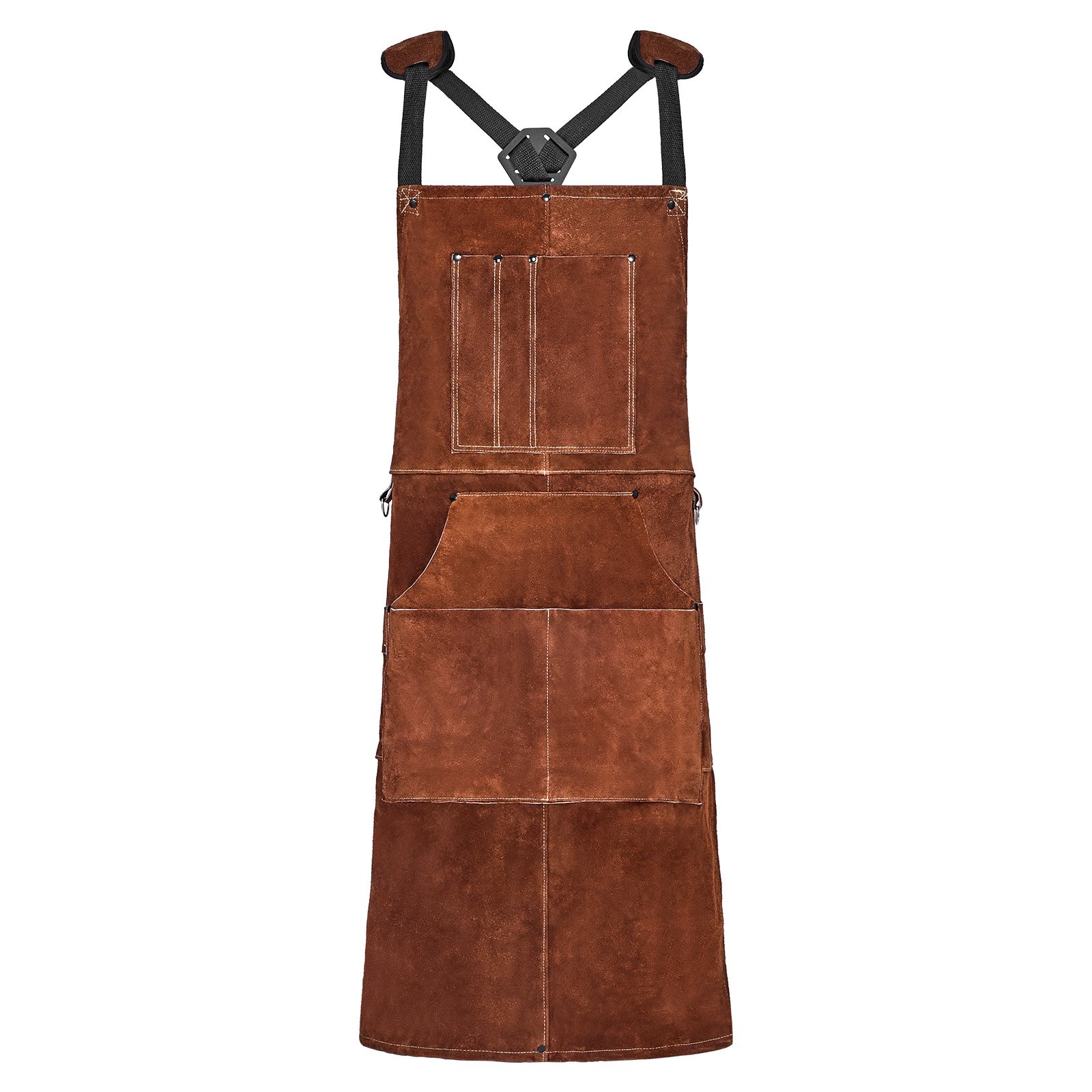 Main product image of Leather Welding Apron, Cowhide, 6 Tool Pockets