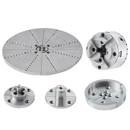 Product image of KP965 4-Jaw 3.75" Self-Centering Lathe Chuck with 5 Jaw Sets