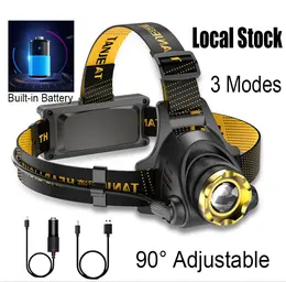 Product image of USB Rechargeable LED Headlamp with 3 Lighting Modes