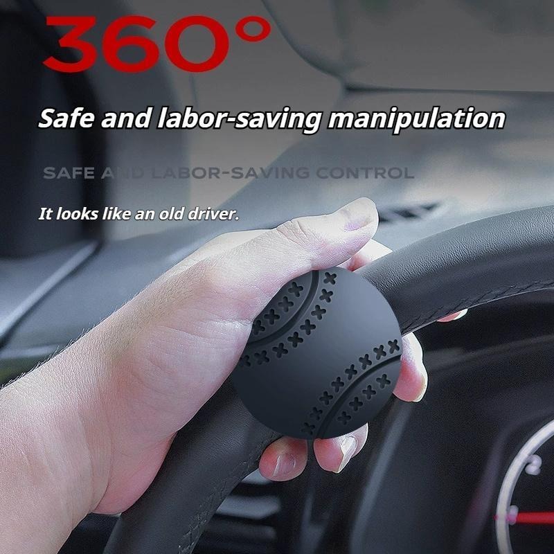 Main product image of Steering Wheel Spinner Knob, 360 Rotatable, Non-Slip Silicone Grip for Vehicles and Equipment