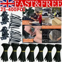 Product image of Nylon Self-Locking Pin and Button Cable Ties, 100-Pack