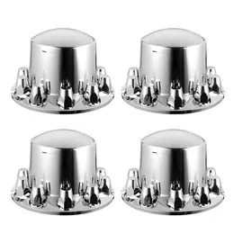 Product image of Semi Truck Rear Axle Dome Wheel Covers, ABS Electroplate, Universal Fit
