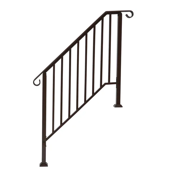 Main product image of Outdoor 3-Step Iron Handrail, Copper Finish
