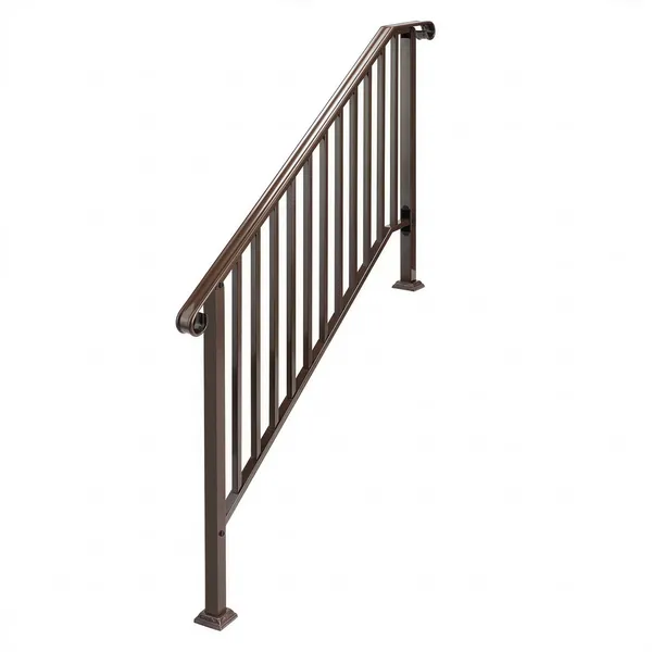 Main product image of Outdoor 4-Level Iron Handrail, Copper Finish