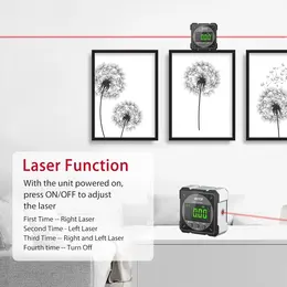 Product image of 360 Digital Laser Level Box, Magnetic Angle Finder