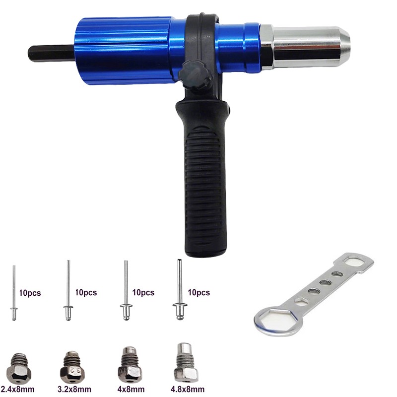 Main product image of Cordless Drill Rivet Gun Adapter, Hex Shank, for Blind Rivets