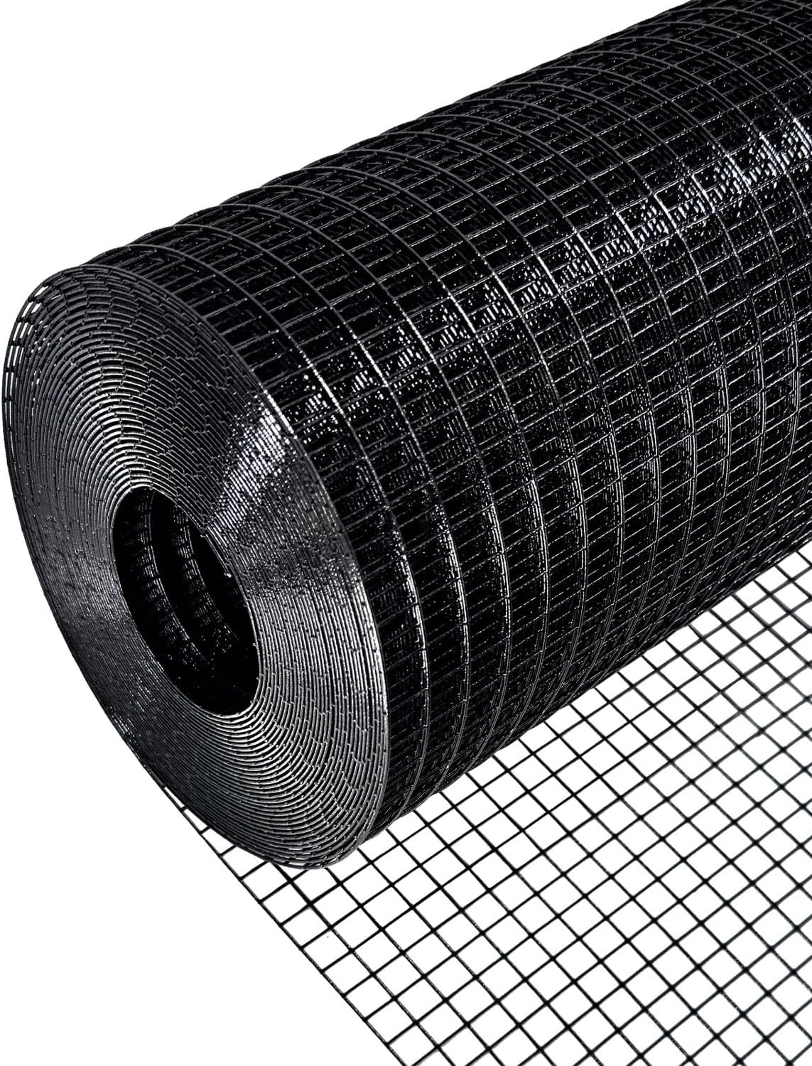 Main product image of Black PVC Coated Hardware Cloth, 5 ft x 50 ft, 19 Gauge, 1/2 Inch Mesh