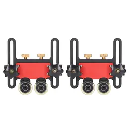 Product image of 2-Piece Aluminum Alloy Table Saw Featherboard with 5mm Stroke Double Roller