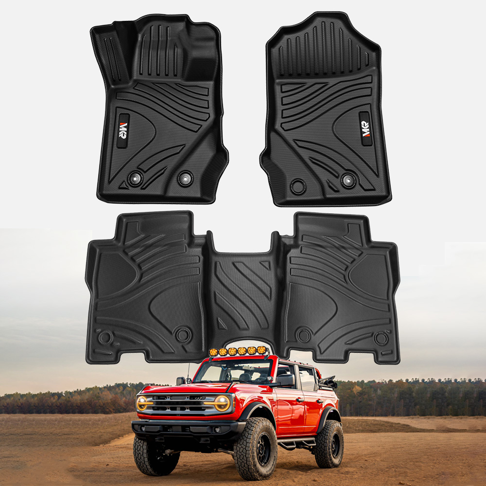 Main product image of MKR TPE All-Weather Floor Mats, Full Set, for 2021-2023 Ford Bronco 4-Door