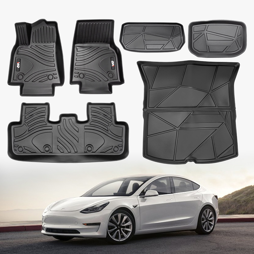 Main product image of TPE Floor Mats for Tesla Model Y 2021-2022, 6-Piece Set
