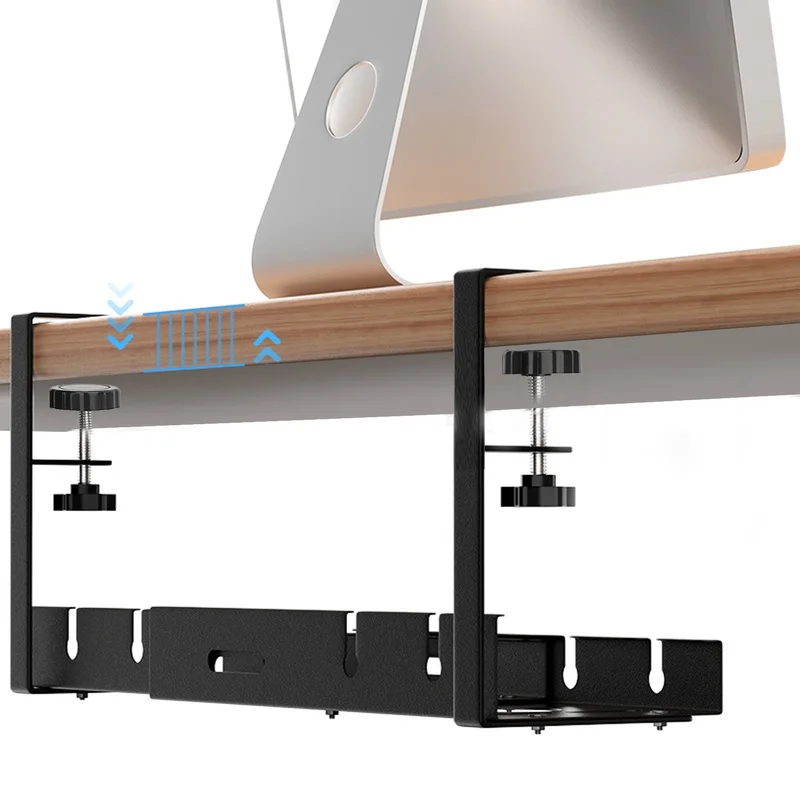Main product image of Carbon Steel Under Desk Cable Management Rack, Adjustable Length