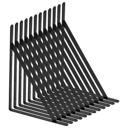 Product image of Steel Triangle Shelf Bracket, 18 x 12 In, 3mm, Matte Black, 160 Lbs, 12 Pcs