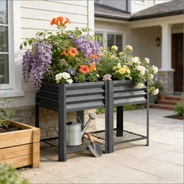 Product image of Raised Garden Bed Planter Box for Outdoor Patio Use