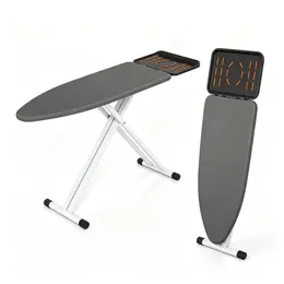 Product image of Adjustable Height Foldable Ironing Board, 7-Level, Perforated Base, Iron Rest
