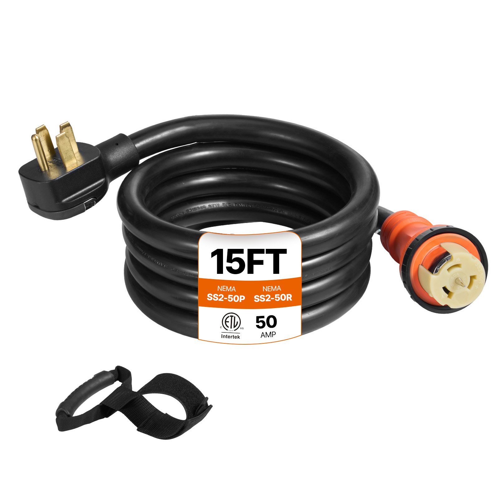 Main product image of Generator Extension Cord NEMA 14-50P to SS2-50R, 50A 125/250V