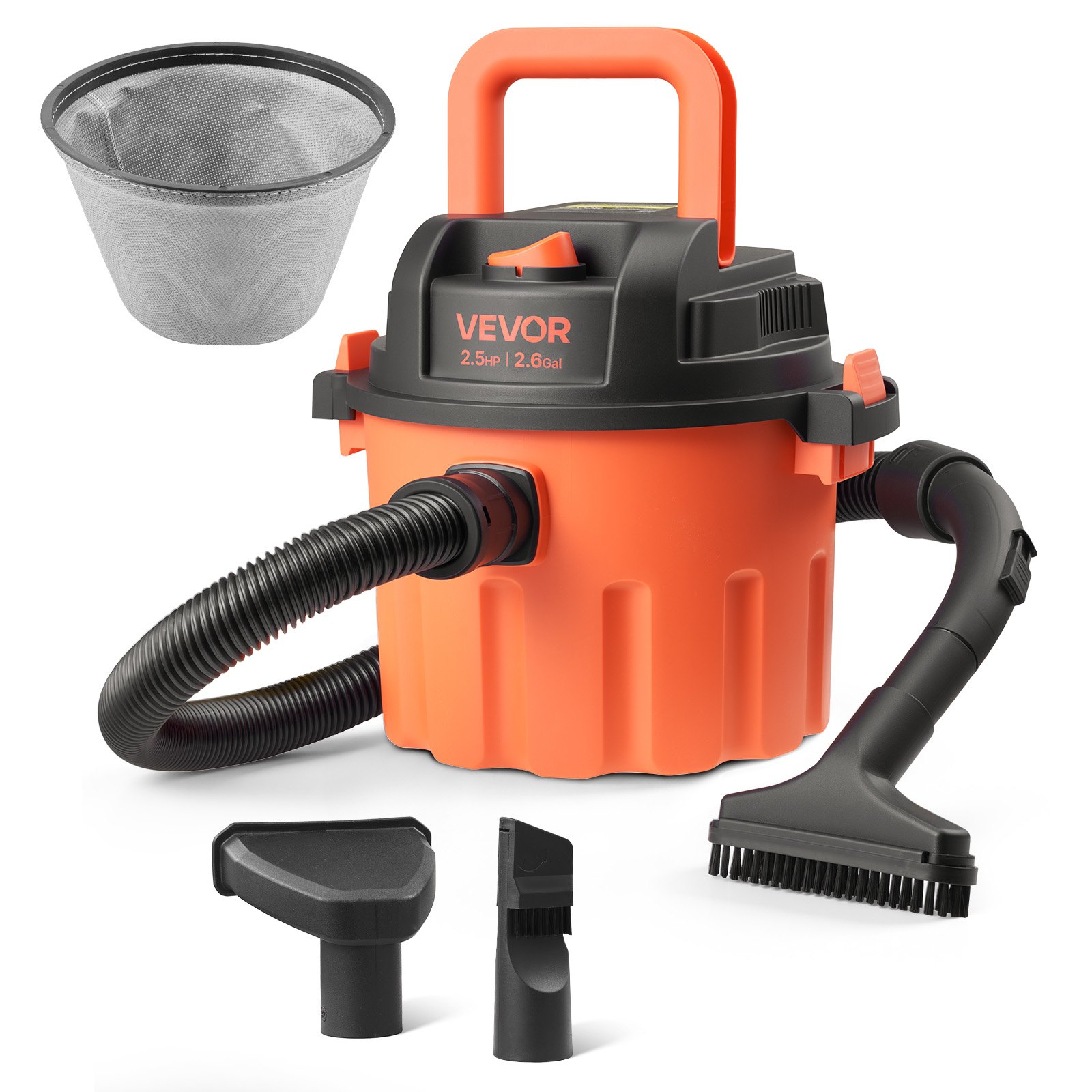 Main product image of Shop Vac 2.6 Gallon 2.5 HP 800W Portable Dry Shop Vacuum, 1.25 in. x 4 ft. Hose
