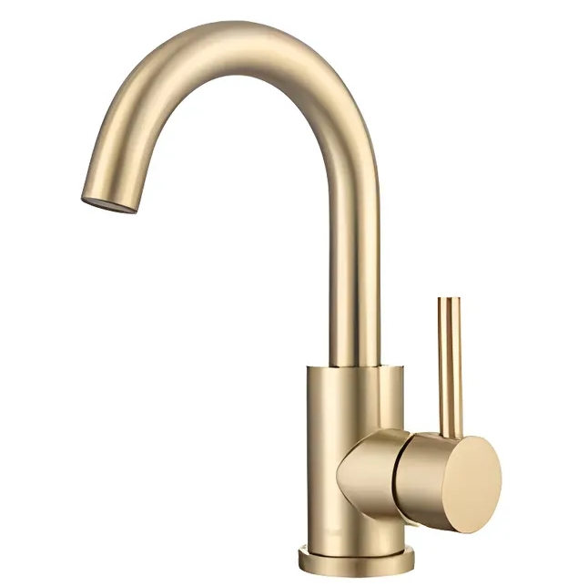 Main product image of Gold Stainless Steel Single-Lever Basin Mixer Tap