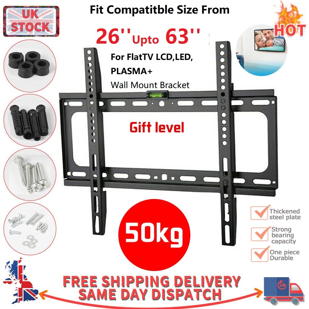 Main product image of Slim Wall Mount Bracket for 26-63 Inch Flat Panel Displays