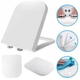 Product image of Adjustable Heavy Duty Square Toilet Seat, Soft Close, Quick Release, Anti-Bacterial