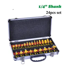 Product image of Woodworking Trimming Machine Router Bit Set with Aluminum Case