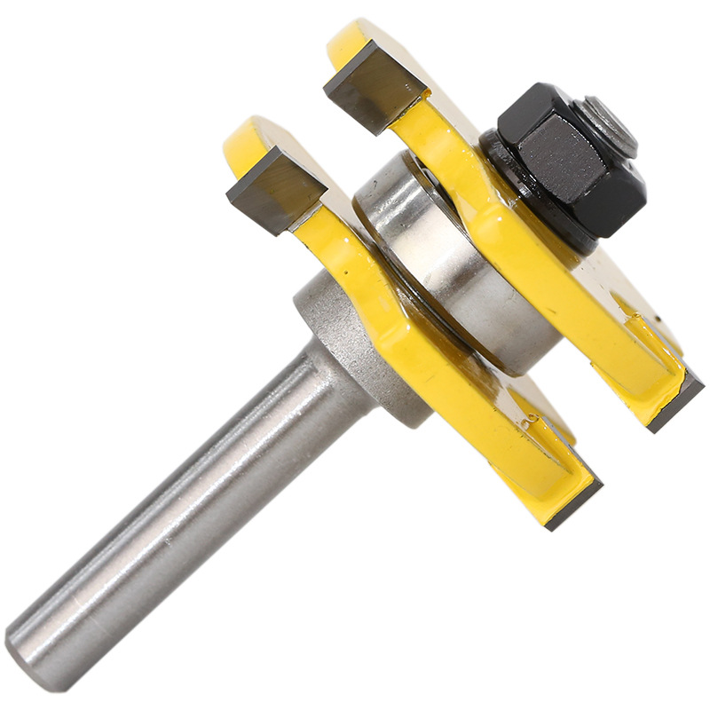 Main product image of 3-Tooth T-Shaped Tenon Router Bit, 8mm Shank