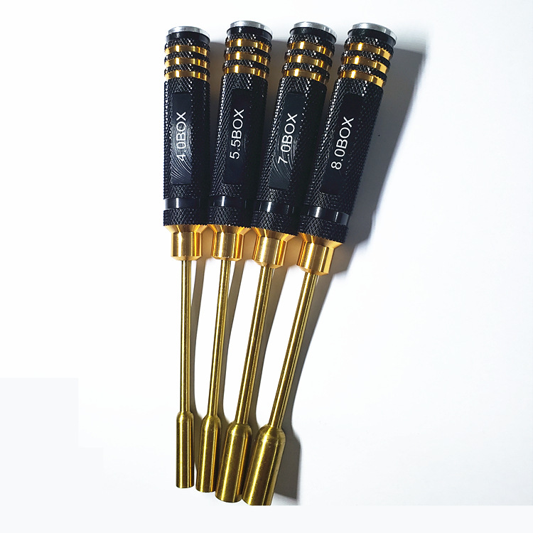Main product image of YZ028 4-Piece Hexagonal Titanium Screwdriver Set, 4.0, 5.5, 7.0, 8.0mm