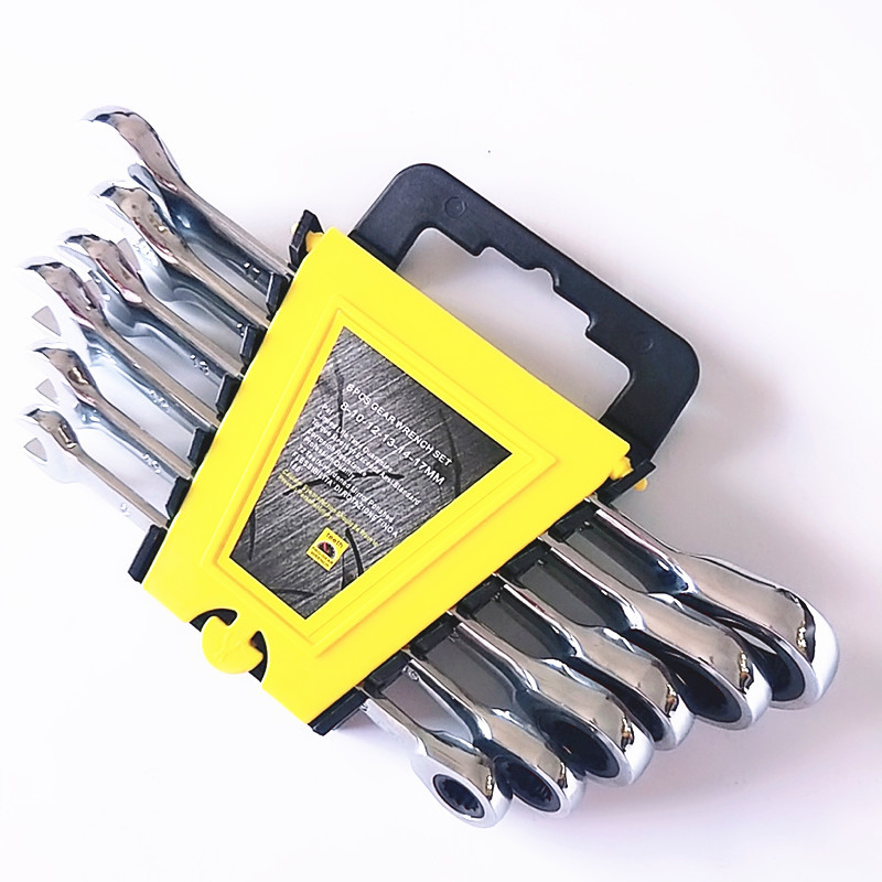 Main product image of CR-V Dual-purpose Ratchet Quick Wrench 8-17mm 6-Piece Set